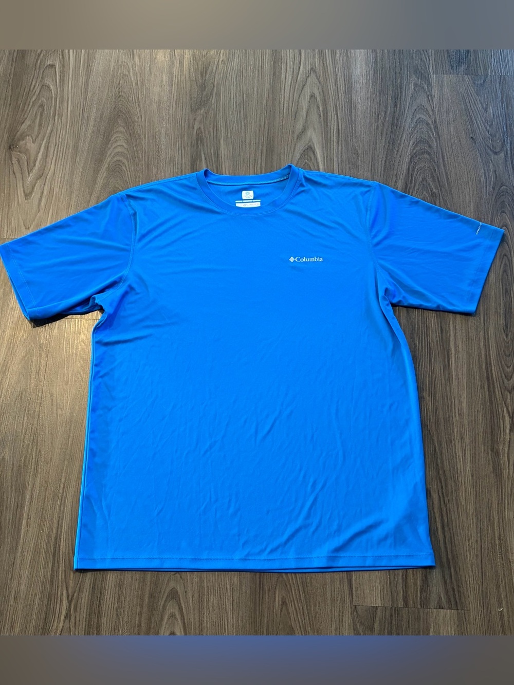 Columbia Men's Short-Sleeve Blue Performance Tee — Omni Freeze Cooling